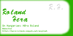 roland hera business card